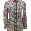 Caroline Charles Hawaii Shirt Black/Multi | Shirts & Tunics