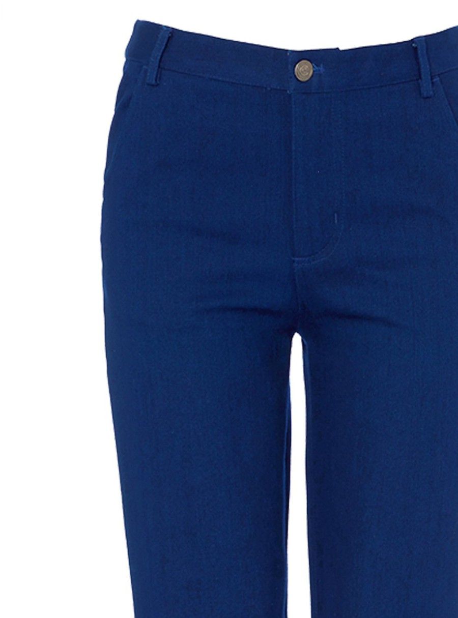 Caroline Charles Jean Mid Blue | Trousers