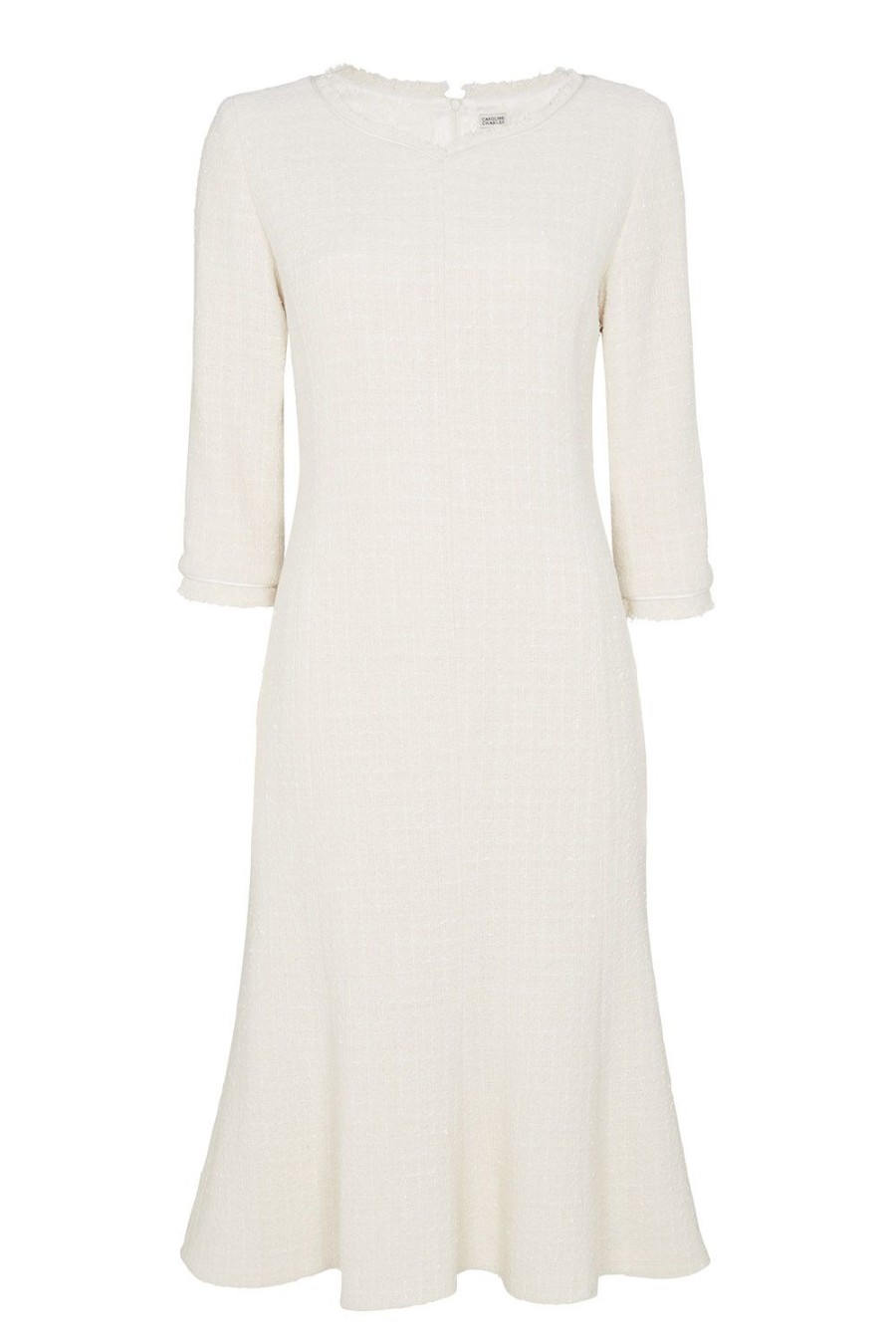 Caroline Charles Helena Dress Ivory | Dresses