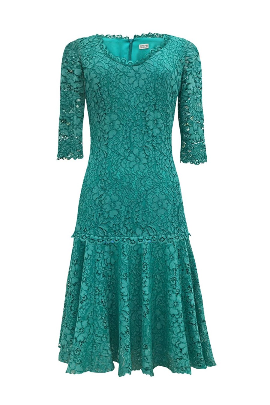 Caroline Charles Carmen Lace Dress Jade | Dresses