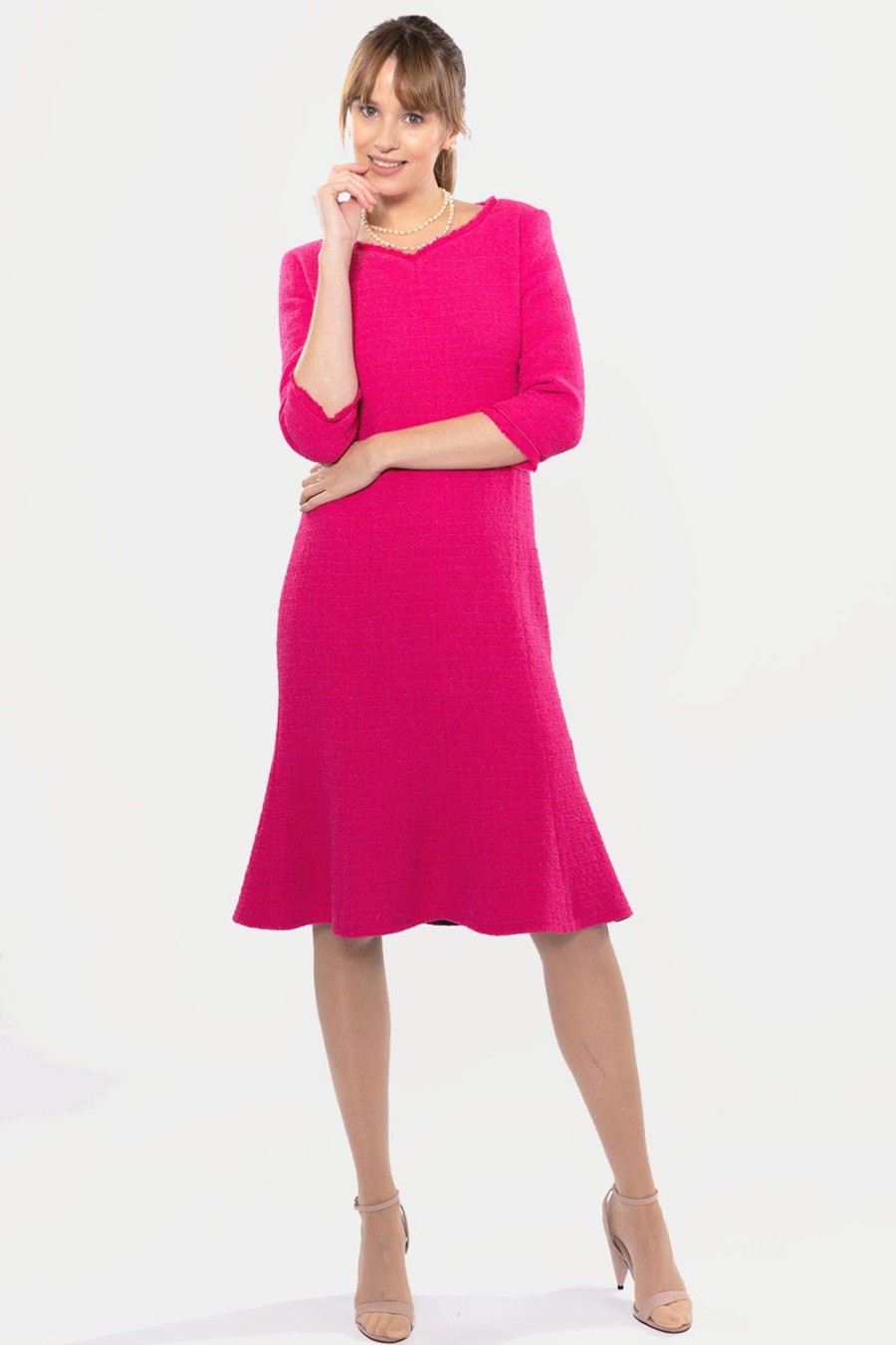 Caroline Charles Helena Dress Pink | Dresses