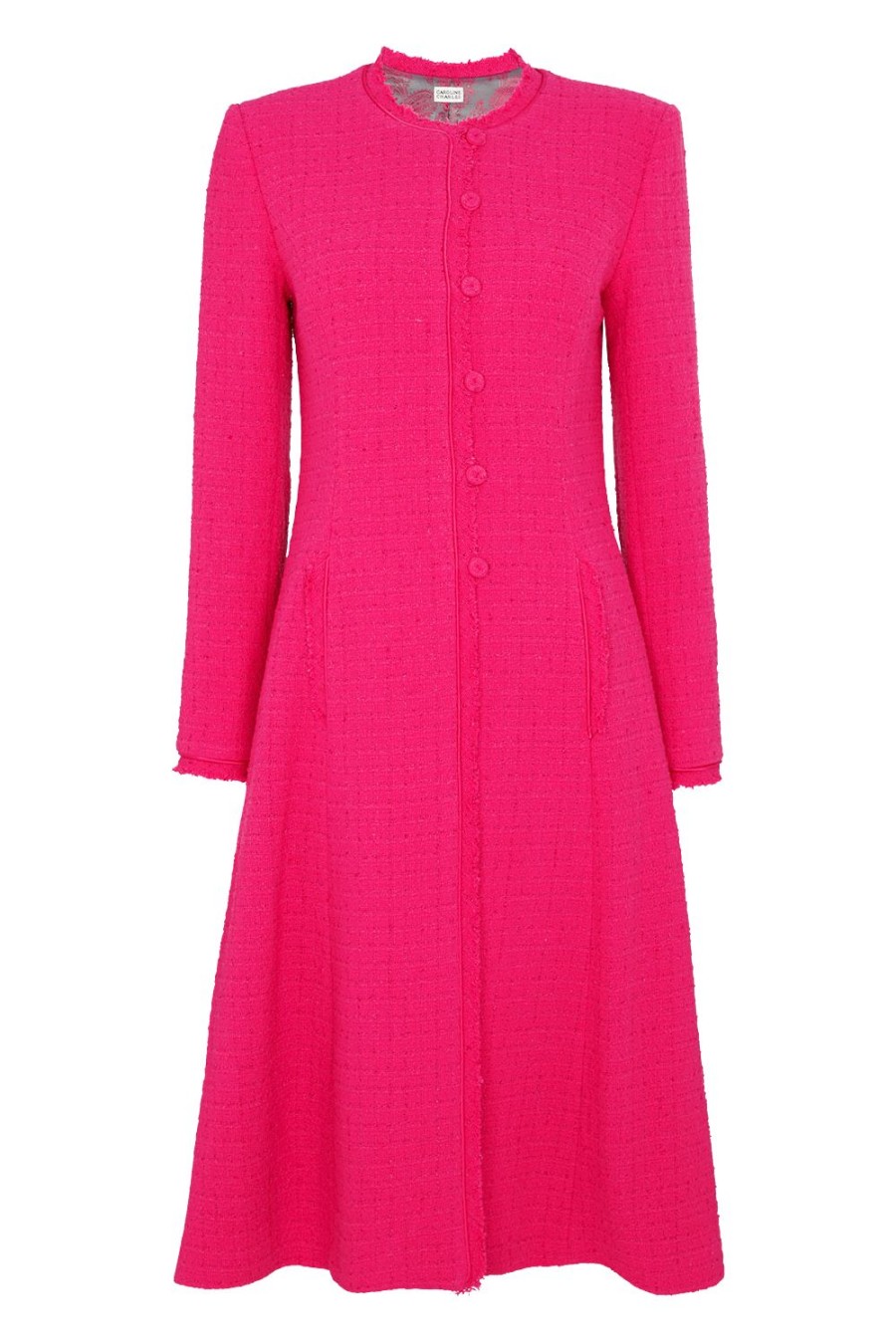 Caroline Charles Helena Coat Pink | Jackets & Coats