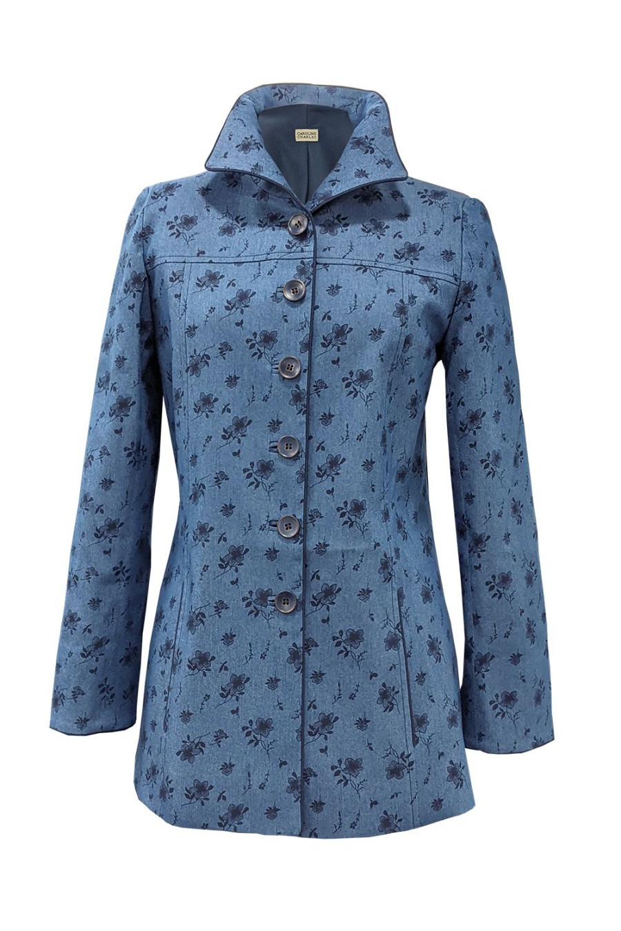 Caroline Charles Lyon Jacket Blue | Jackets & Coats