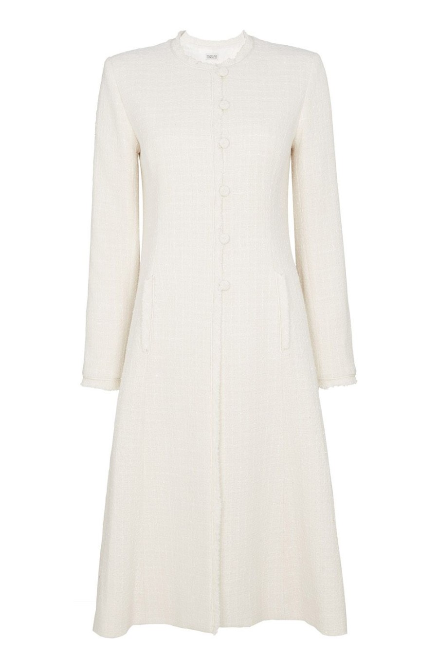 Caroline Charles Helena Coat Ivory | Jackets & Coats