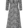 Caroline Charles Augusta Dress Black/White | Dresses