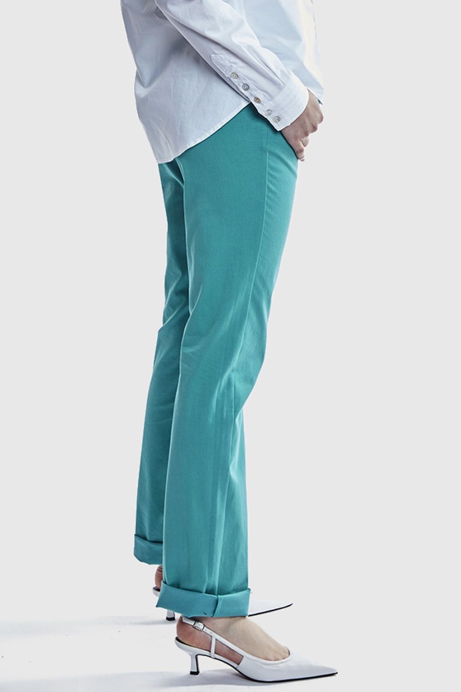 Caroline Charles Jean Turquoise | Trousers