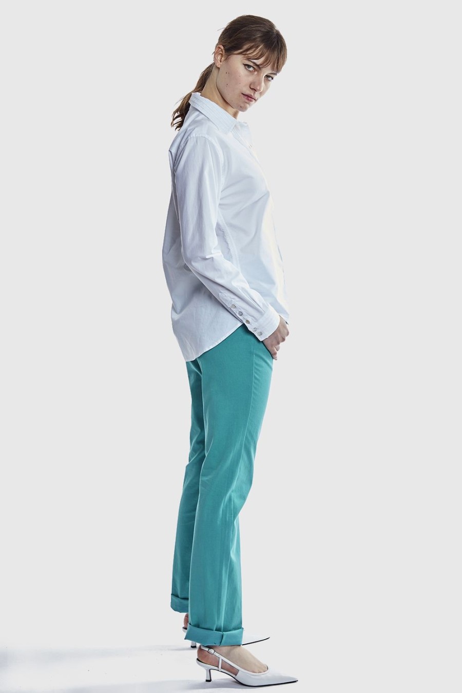 Caroline Charles Jean Turquoise | Trousers