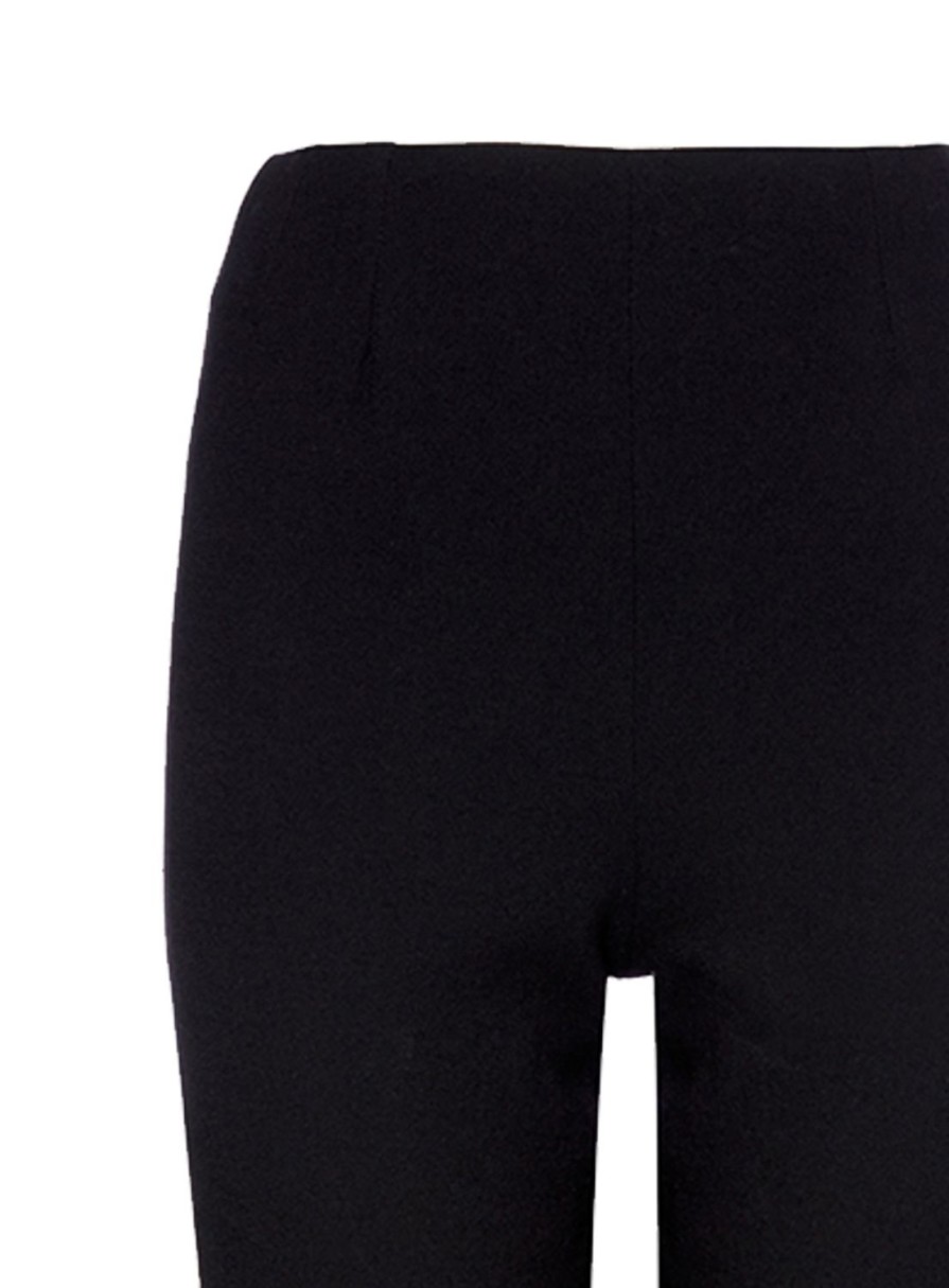 Caroline Charles Satin Crepe Narrow Trousers Black | Trousers