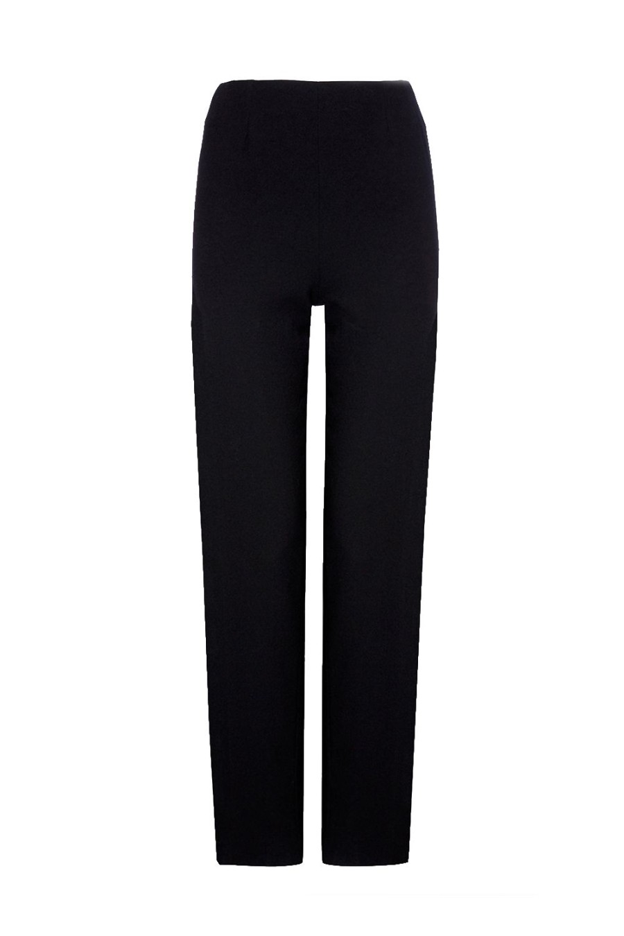 Caroline Charles Satin Crepe Narrow Trousers Black | Trousers