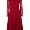 Caroline Charles Lorelai Lace Dress Cherry | Dresses