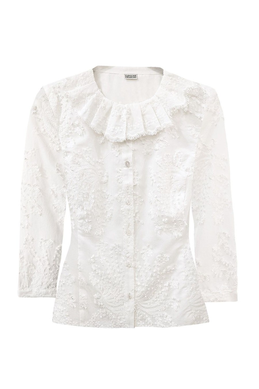 Caroline Charles Astrid Jacket-White | Jackets & Coats