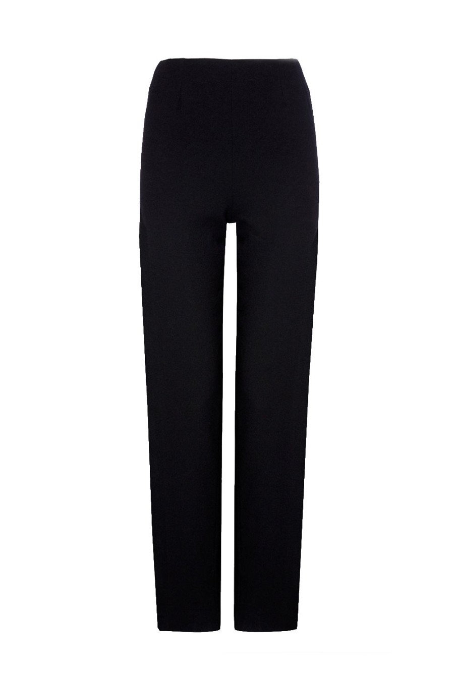 Caroline Charles Crepe Straight Leg Trouser Black | Trousers